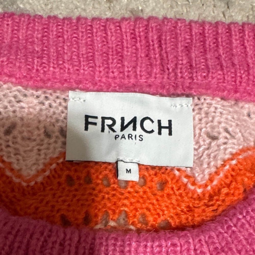 Frnch Multicolor Wave Pattern Sweater - image 2